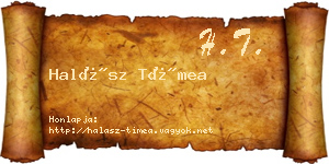 Halász Tímea névjegykártya